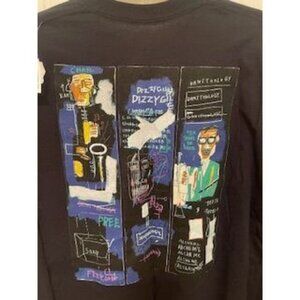 Jean-Michel Basquiat Long Sleeve Graphic T-Shirt L Black WITH ART‎ ON BACK